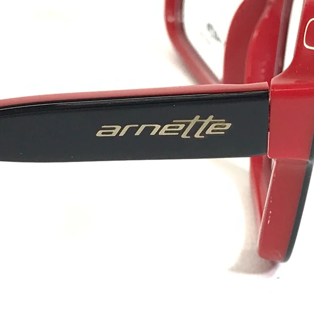 Arnette Eyeglasses Frames BITRATE 7084 1162 Black Red Square Mike Relm 53-15-140